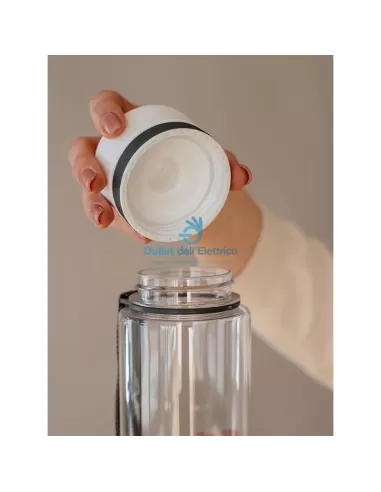 Equa bottiglia d'acqua in plastica senza bpa 600ml bianco