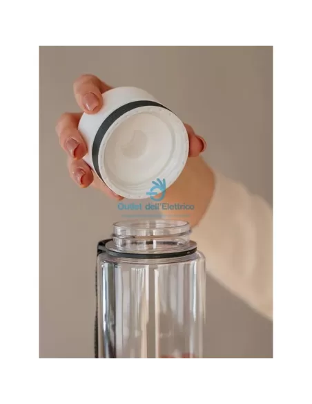 Equa bottiglia d'acqua in plastica senza bpa 600ml bianco