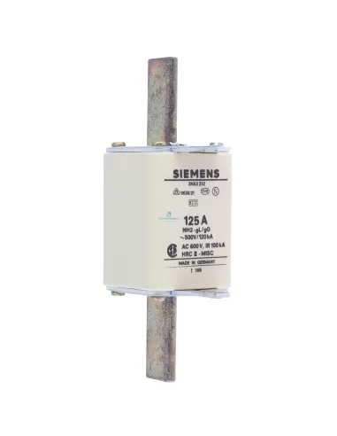 Fusible Siemens 3NA3232 NH 2 GL/GG 125 A 500 V CA