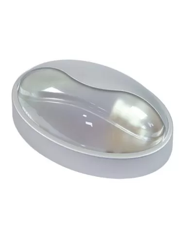 Fanton 68742L-A Maxi plafonnier ovale 14w-led+anneau gris