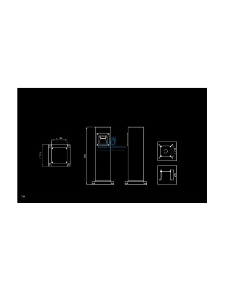 Ares Italia 813566.2 mini alfia floor lamp 4 lights 35w g12 vt aluminium