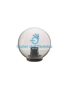 Globo in acrilico fume c/base 250mm
