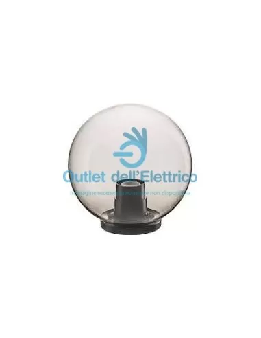 Globo in acrilico fume c/base 250mm