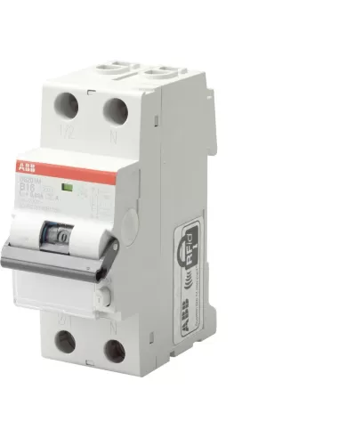 Disjoncteur ABB DS201 6 kA 1P N AC C10 30 mA DS1C10AC30