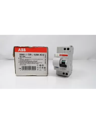 Disjoncteur différentiel Abb ds951 c25 30ma ac eb 139 3