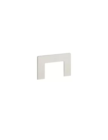 Raccord carré/mural Bocchiotti 80 pour profilé 80x40 blanc b02382 accessoires