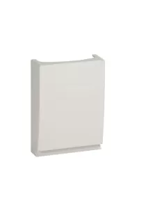 Plinthe d'angle plate Bocchiotti b03241 apbn blanche
