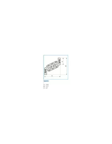 Bocchiotti b07715 junta de cable transversal tr-e 120