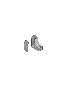 Legrand 31agc075z p31 rechts nach oben gebogener Variationsplan 75x75 verzinkt