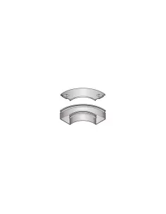 Legrand 31aic100x p31 Flachbogen 90° 100x75 Edelstahl