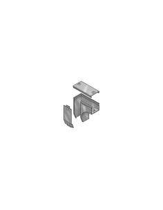Legrand 31azc075z p31 rechte Kurve Drop Variation Plan 75x75 verzinkt