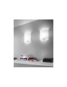 Applique en verre blanc découpé à la main Class 1x100w e27 2