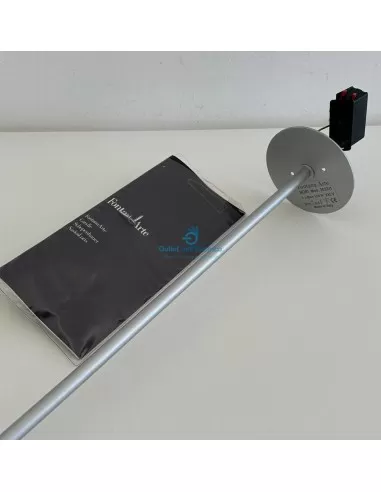 Fontana arte 3023/1g lampada a parete nobi 78cm 150w r7s grigio con lampada