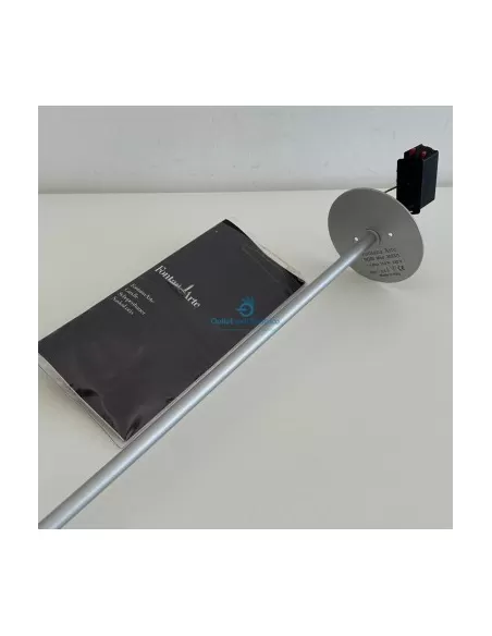 Fontana arte 3023/1g lampada a parete nobi 78cm 150w r7s grigio con lampada