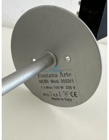 Fontana arte 3023/1g wall lamp nobi 78cm 150w r7s grey with lamp