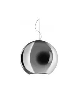 Fontana arte 3644/0cr light globe diam 20x19 chrome 1x40w e14 par 16