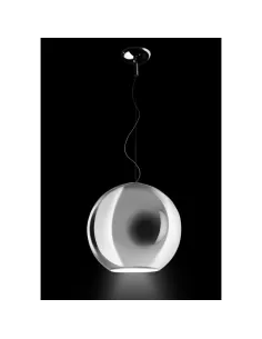 Fontana arte 3644/0cr globo di luce diam 20x19 cromo 1x40w e14 par 16 2