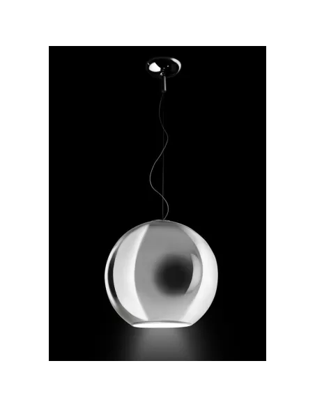 Fontana arte 3644/0cr light globe diam 20x19 chrome 1x40w e14 par 16