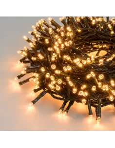 Giocoplast mini fireflies 14210919 180 warm white LEDs with 8 light games and white cable