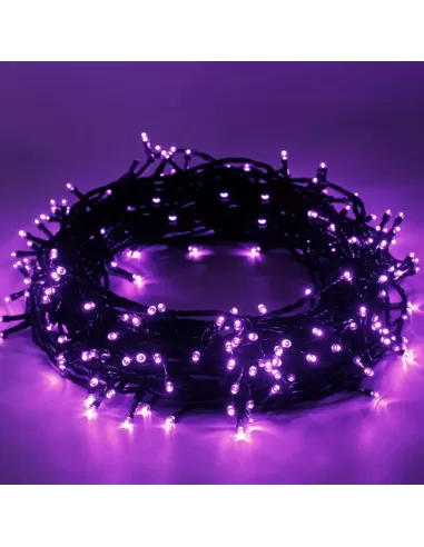 Giocoplast 14310497 40 lucioles LED violettes avec câble noir