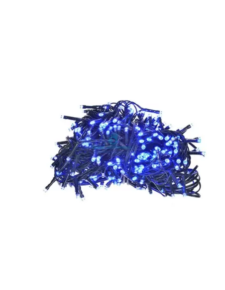 Folie lumineuse : 180 ampoules bleues en court-circuit