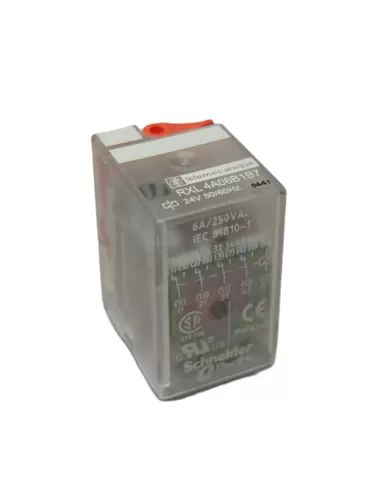 Schneider rxl4a06b1b7 rele zocc  6a 24vac