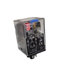 Relais Omron MKS2PIDC24-23935, 2 vitesses, 10 A / 24 V CC, bouton de test octal