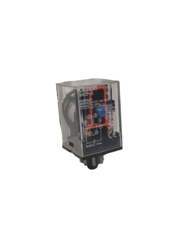 Relais Omron MK2PS12DC-115697, 2 SPDT, 10 A, 12 V CC, bouton de test octal