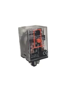 Omron mk2ps230ac-11569 rele' 2 spdt, 10a 230vac, octal   pulsante di prova