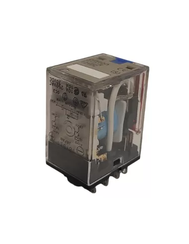 Relais Omron MY2IN12DCS-11410 - 2 vitesses, 10 A / 12 V CC, bornes, LED PulsePro