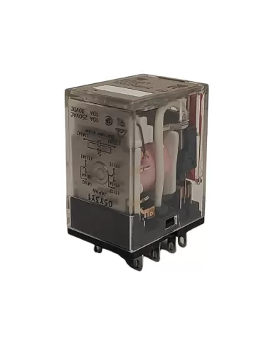 Relais Omron MY2N220240ACS-11 bidirectionnel, 10 A/250 V CA, bornes, LED