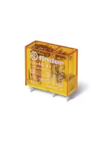 Relais miniature Finder 405160240000, circuit imprimé, 1 contact, 10 A, 24 V