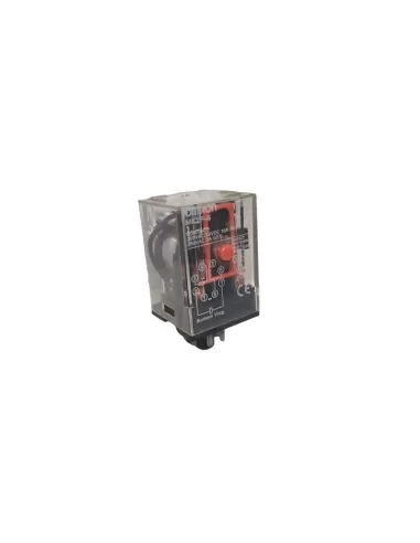 Omron mk2ps12ac-151197 relé 2 spdt, 10a 12vac, botón de prueba octal