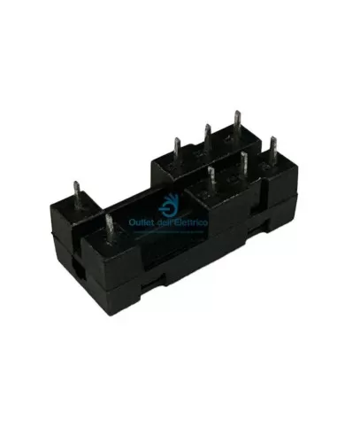 Zócalo PCB Gavazzi zh9 para relé de 2 contactos con terminales de soldadura