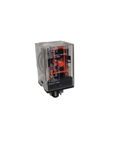 Omron mk2pns230ac-1436 relay 2spdt, 10a 230vac, octal led test button
