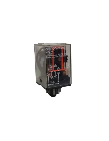 Relais Omron MK2PI12AC 2 SPDT, 10 A 12 V CA, octal