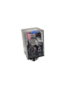 Omron mks3pi5dc48 relais 3 vitesses, 10 A 48 Vcc, sans étiquette avec bouton de test