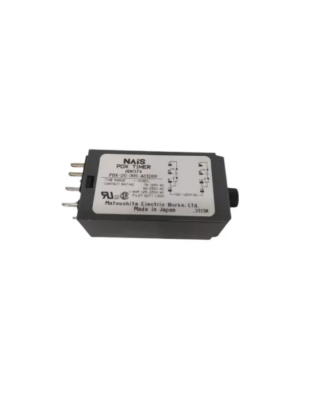 Nais pdx-2c-30s-ac120v relay time range 1-30 sec 7a ac120v