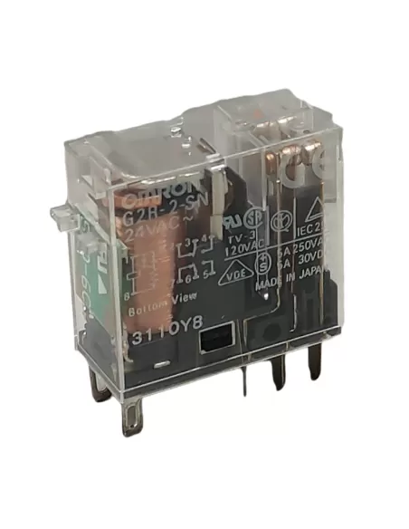 Omron g2r2sni24ac rele-vert2spdt5a//250vcaterminnledpulsprova