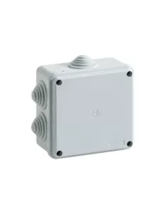 Bocchiotti B04831 IP55 wall-mounted junction box with metal screws and 100x100x50 cable glands