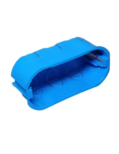 Vimar V71604 Boîte encastrable bleue 4 modules pour murs lumineux