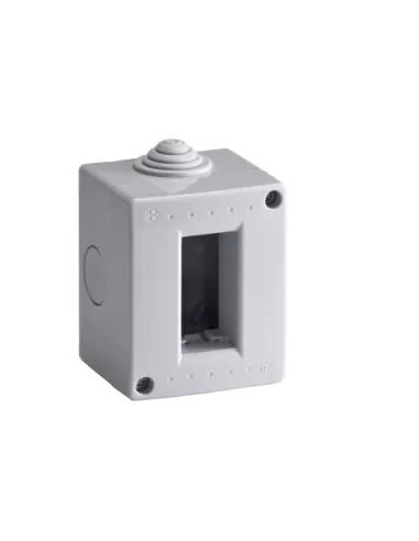Bocchiotti 02751 caja ip40 01 horizontal gris 1 horizontal mod