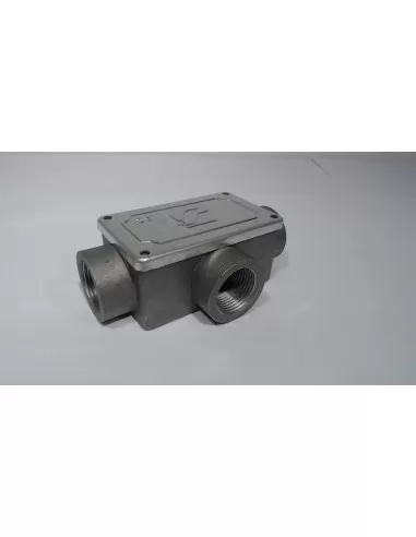 Cosmec 6330-34 2-way straight L-shaped threading box 3/4 IP55 CE