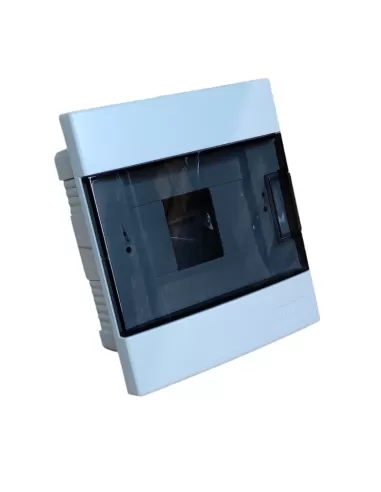 Tableau électrique encastré Vimar V52404, 4 modules, IP40, blanc cassé