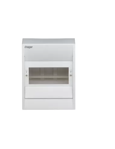 Panel de pared Hager gd104b, 1 fila, 4 módulos, IP20