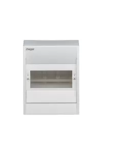 Hager gd106b single-row wall-mounted panel cover - 6 IP20 modules