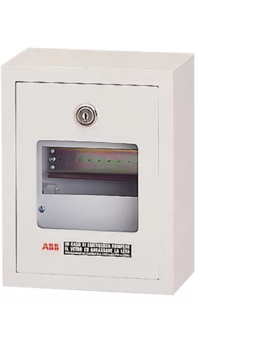 Abb luca system quadretto emergenza rosso 8 moduli ip55 13161