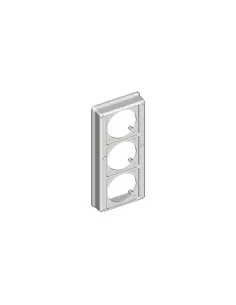 Bticino large flanged cover for 3 sockets 16//32a cqc03