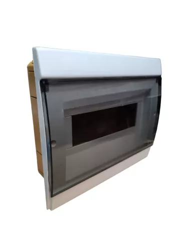 Ge power 619326 aba010ib flush-mounted switchboard with transparent door 6-10m ral9010