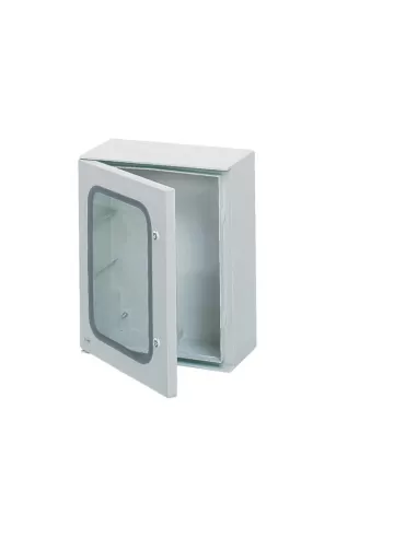 Hager quadratische Orion plus transparente Polyestertür 350 x 300 x 160